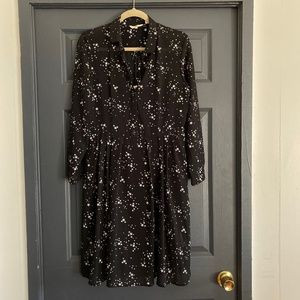 Levi's Star Print Black Shirt Dress